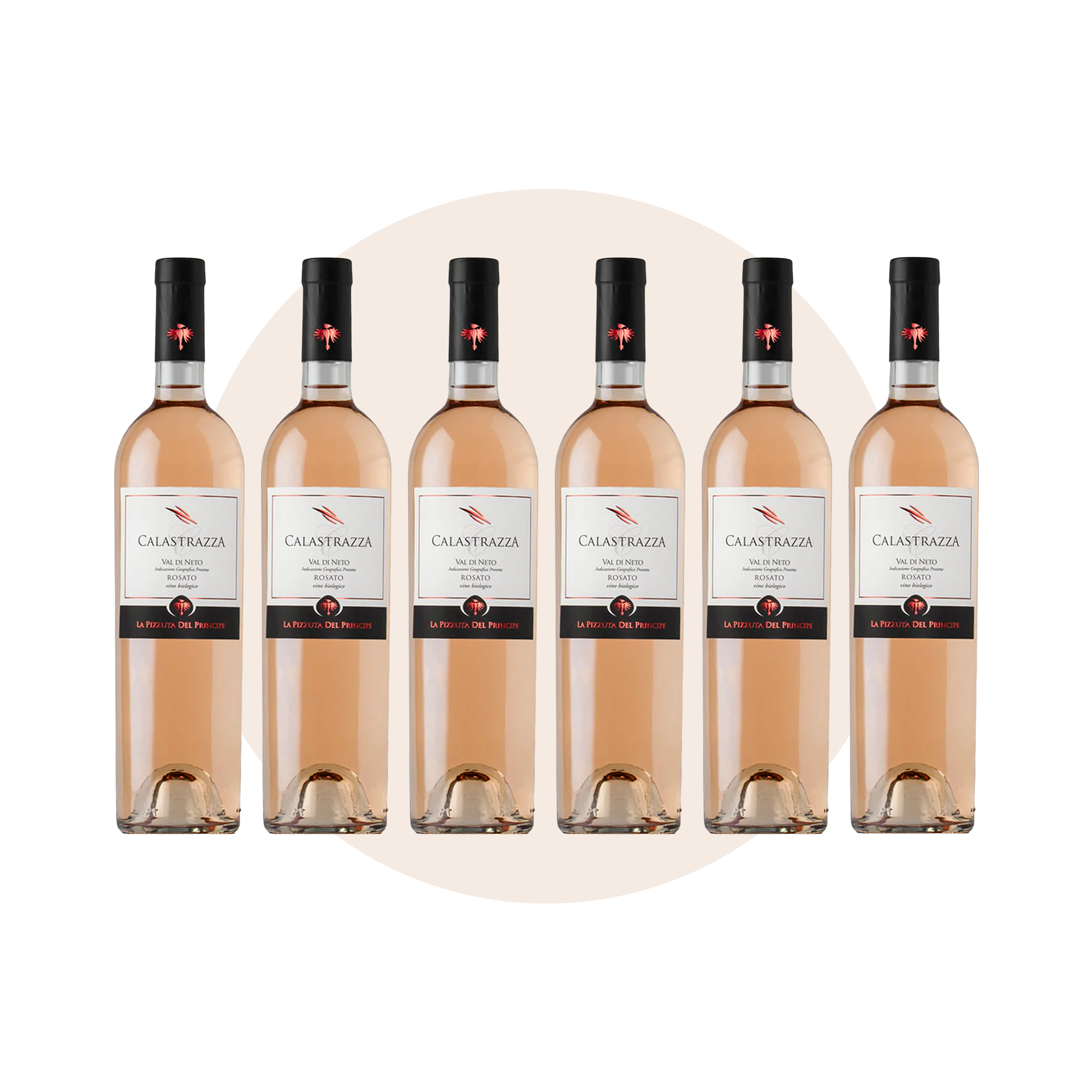 La Pizzuta del Principe Calastrazza Val di Neto Rosato IGP 6 bottle case