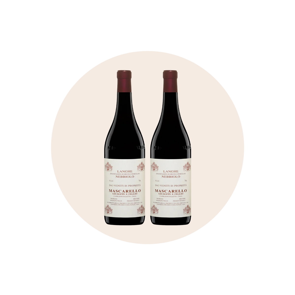 Mascarello Nebbiolo Langhe DOC 2022 TWO BOTTLE CASE