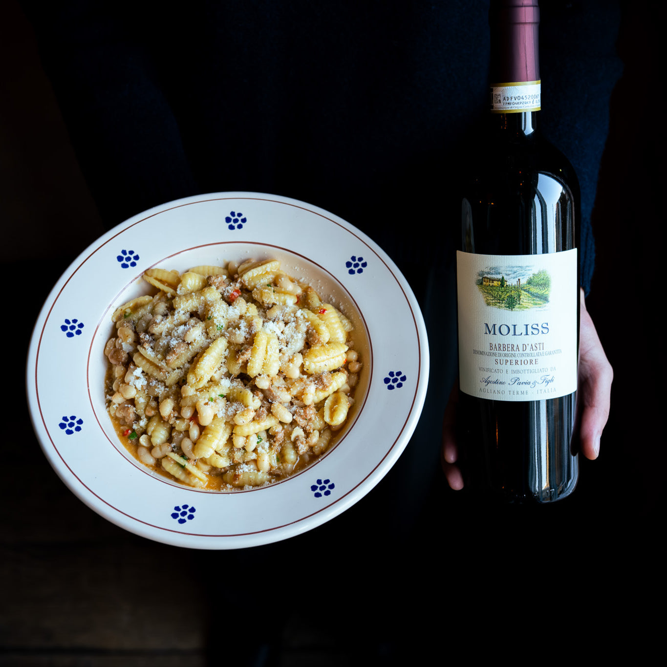 Pasta e fagioli con salsiccia